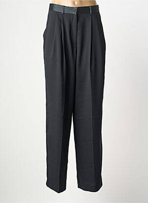 Pantalon larg închidere cu fermoar sub clapetă cu cârlig mărime normală verde LAURENCE BRAS femme