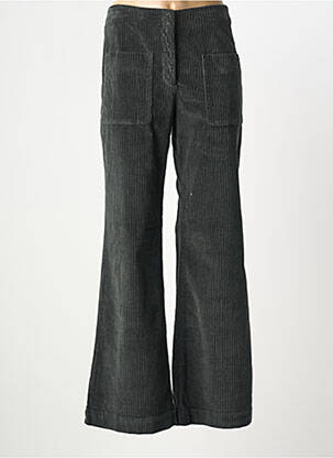 Pantalon larg închidere cu fermoar sub clapetă cu cârlig mărime normală verde MASSCOB femme