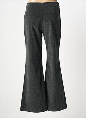 Pantalon larg închidere cu fermoar sub clapetă cu cârlig mărime normală verde MASSCOB femeie