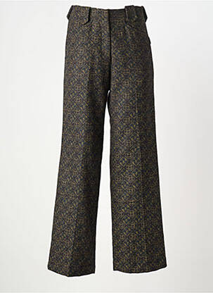 Pantalon larg închidere cu fermoar sub clapetă cu cârlig mărime normală negru MARGAUX LONNBERG femme