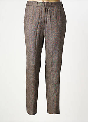 Pantalon drept talie elastică mărime normală maro DIEGA femme