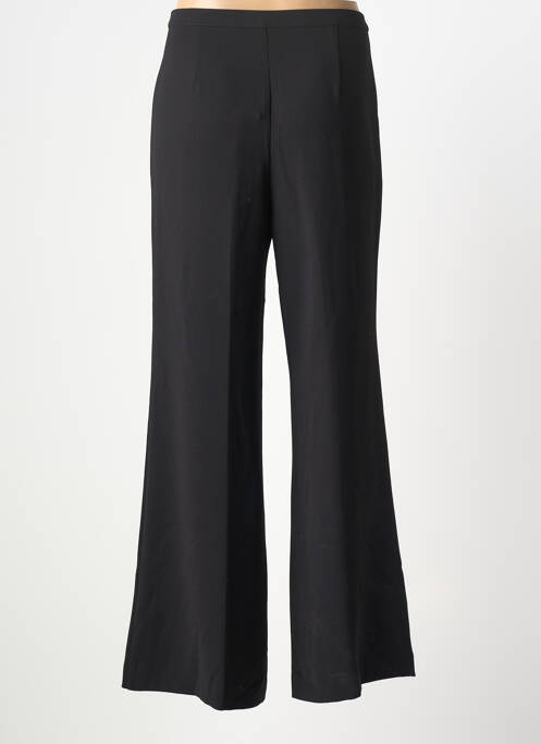 Pantalon larg țesătură crep mărime normală negru MALIPARMI femme