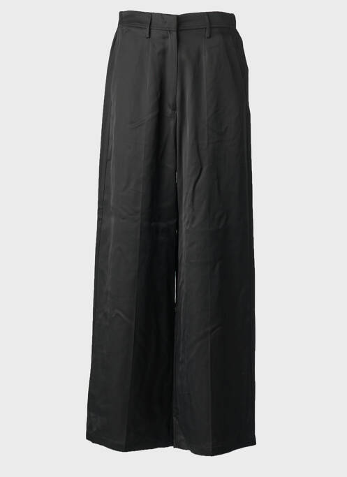 Pantalon larg închidere cu fermoar sub clapetă cu nasturi mărime normală negru FORTE-FORTE femme