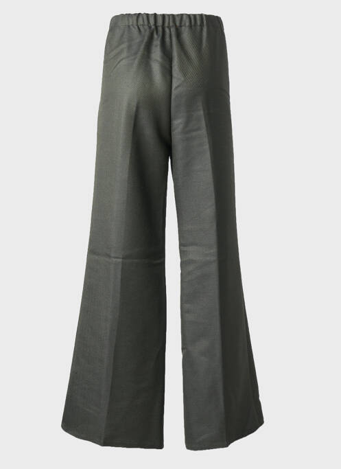 Pantalon larg închidere cu fermoar sub clapetă cu cârlig mărime normală verde FORTE-FORTE femme