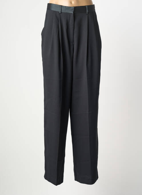 Pantalon larg închidere cu fermoar sub clapetă cu cârlig mărime normală verde LAURENCE BRAS femme