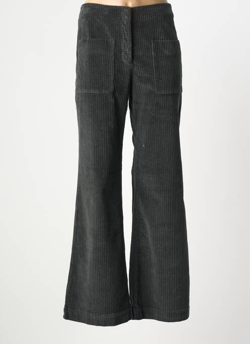 Pantalon larg închidere cu fermoar sub clapetă cu cârlig mărime normală verde MASSCOB femme