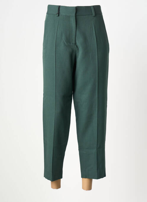 Pantalon 7/8 închidere cu fermoar sub clapetă cu cârlig mărime normală verde MARGAUX LONNBERG femme