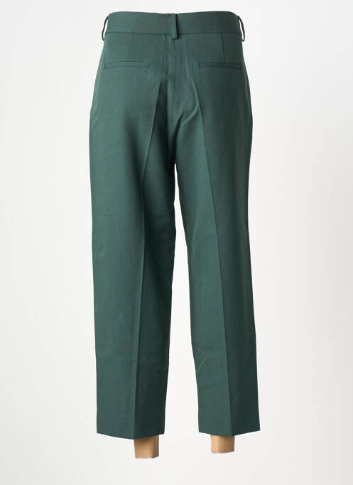 Pantalon 7/8 închidere cu fermoar sub clapetă cu cârlig mărime normală verde MARGAUX LONNBERG femme