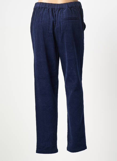 Pantalon drept închidere cu fermoar sub clapetă cu nasturi mărime normală albastru BELLA JONES femme