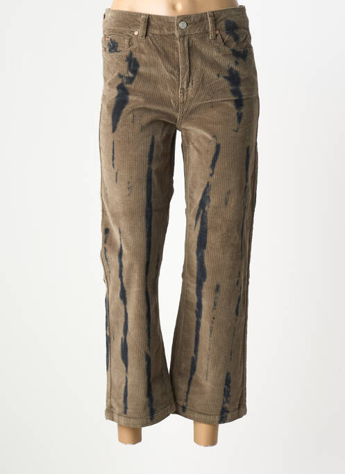 Pantalon 7/8 elasticitate mărime normală verde MKT STUDIO femme