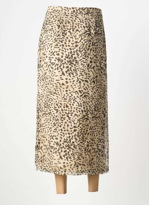 Fustă lungă croială dreaptă bej ROSEANNA femme