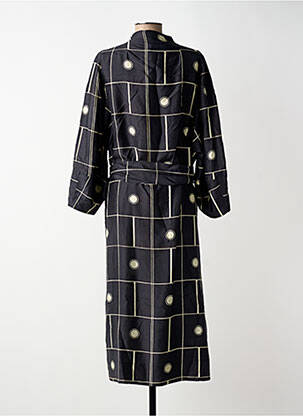 Rochie midi imprimeu fantezie mâneci lungi negru SOEUR femeie