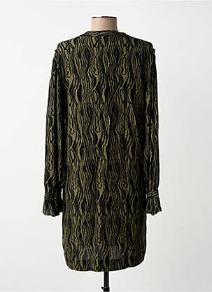 Rochie scurtă mâneci lungi mâneci lungi verde FIVE femeie