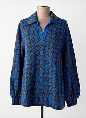 Pulover mâneci lungi mâneci lungi albastru SIYU femme