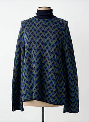 Pulover cu guler înalt mâneci lungi mâneci lungi albastru SIYU femme