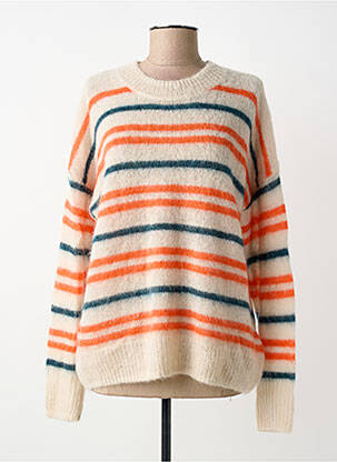 Pulover guler rotund mâneci lungi bej MARANT ETOILE femme