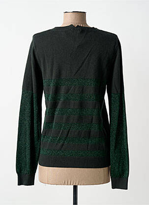 Pulover croială cambrată mâneci lungi verde BELLEROSE femeie