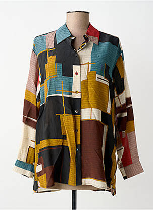 Cămașă imprimeu fantezie mâneci lungi negru ATTIC AND BARN femme