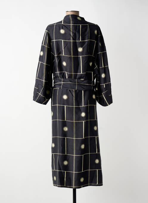 Rochie midi imprimeu fantezie mâneci lungi negru SOEUR femme