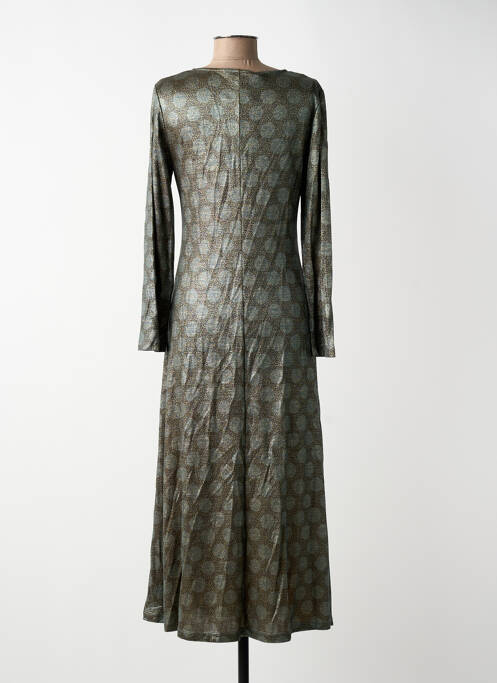 Rochie lungă mâneci lungi mâneci lungi verde SIYU femme