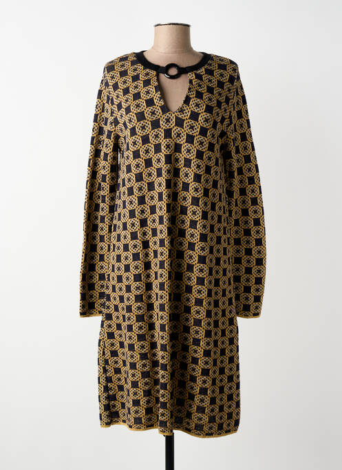 Rochie pulover guler rotund mâneci lungi negru SIYU femme