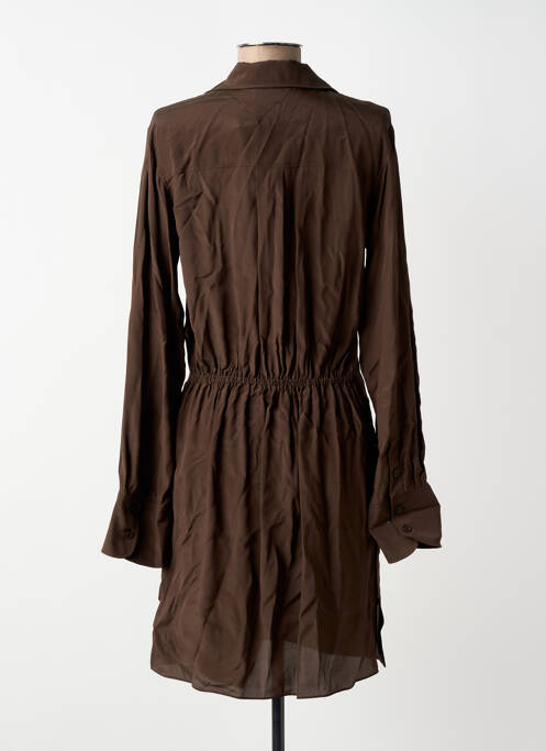 Rochie scurtă mâneci lungi mâneci lungi maro VANESSA BRUNO femme