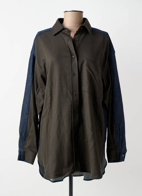 Cămașă croială dreaptă mâneci lungi verde CLOSED femme