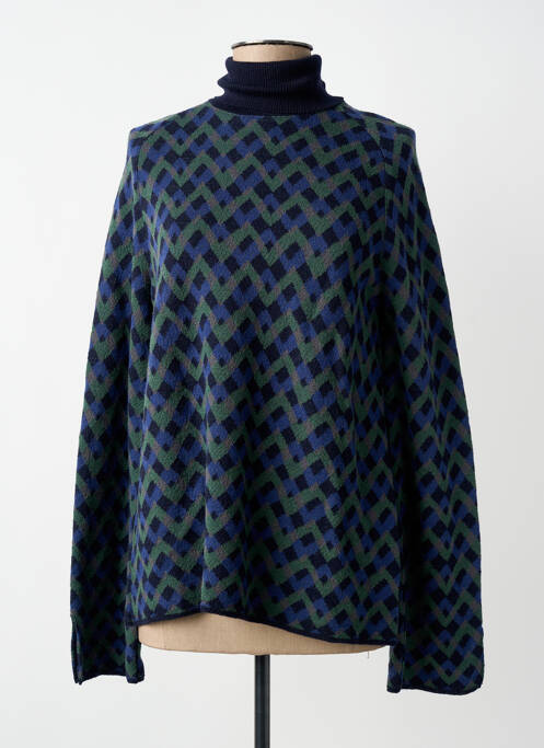 Pulover cu guler înalt mâneci lungi mâneci lungi albastru SIYU femme