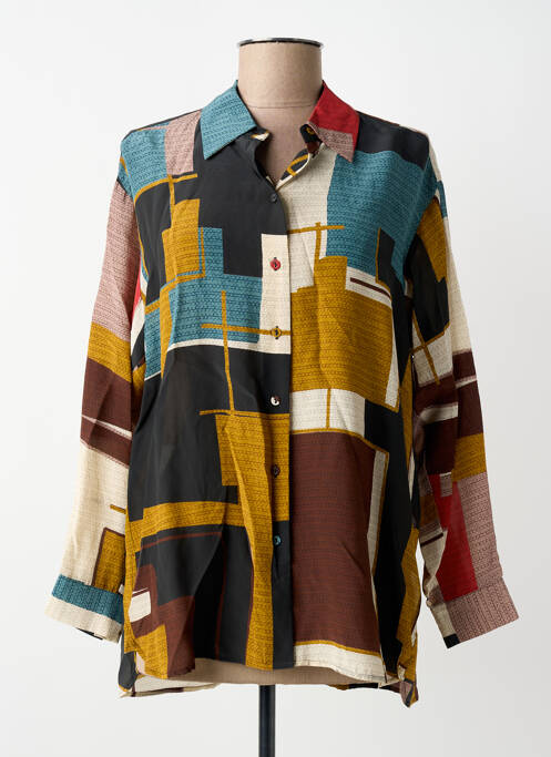 Cămașă imprimeu fantezie mâneci lungi negru ATTIC AND BARN femme