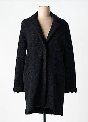 Palton lung croială dreaptă fără glugă negru GOODMATCH femme