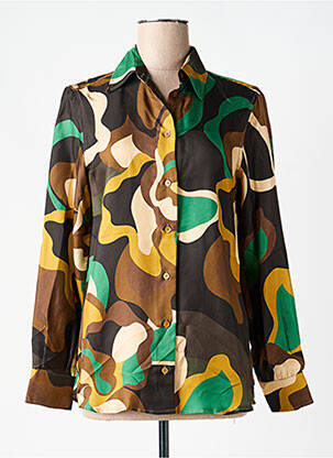 Cămașă imprimeu fantezie mâneci lungi negru MALIPARMI femme