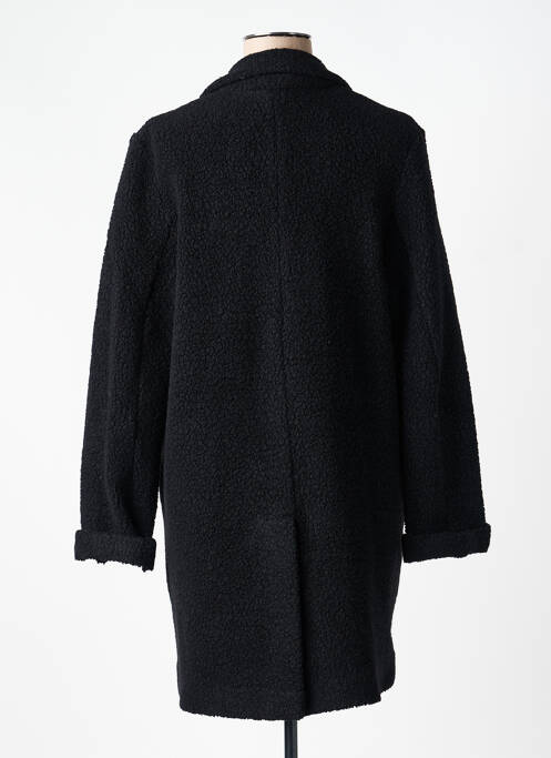 Palton lung croială dreaptă fără glugă negru GOODMATCH femme