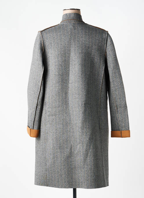 Palton lung croială dreaptă fără glugă gri GOODMATCH femme