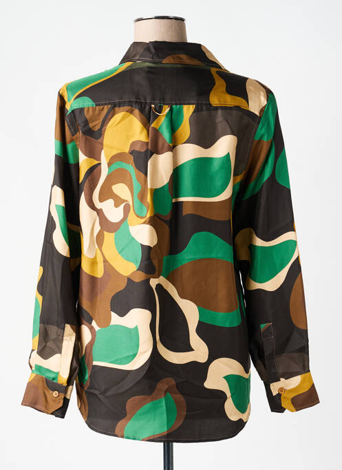 Cămașă imprimeu fantezie mâneci lungi negru MALIPARMI femme