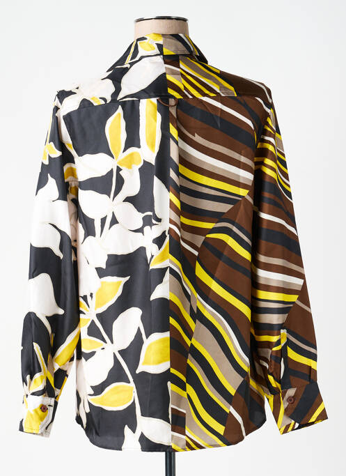 Cămașă imprimeu fantezie mâneci lungi maro MALIPARMI femme