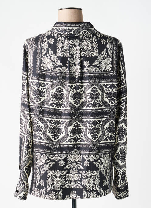 Cămașă imprimeu fantezie mâneci lungi negru MOMONI femme