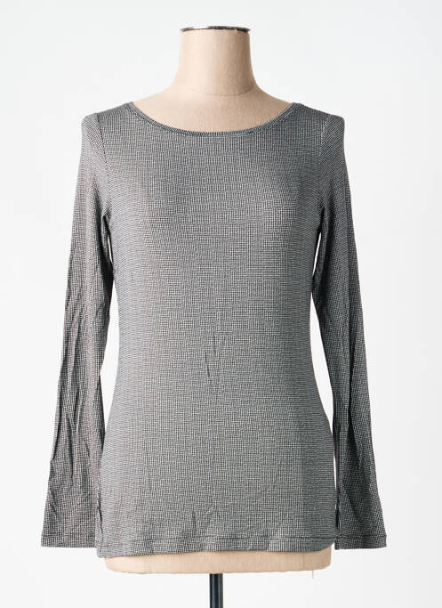 Top croială cambrată mâneci lungi negru ROSSO 35 femme