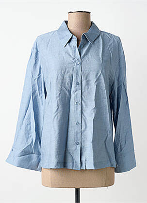 Cămașă croială dreaptă mâneci lungi albastru SURKANA femme