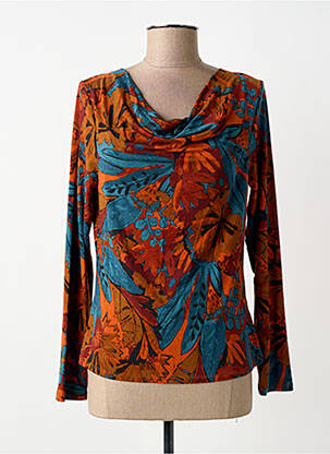 Tricou imprimeu fantezie mâneci lungi maro SURKANA femme