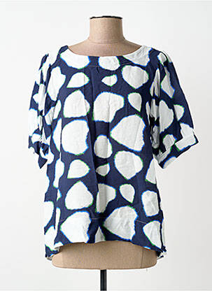 Top imprimeu fantezie mâneci scurte albastru SCORZZO femme