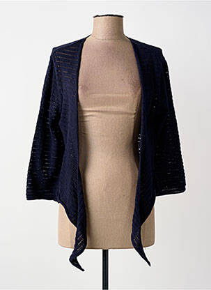 Vestă cu mâneci lungi mâneci 3/4 albastru ORIENTIQUE NATURALLY femme