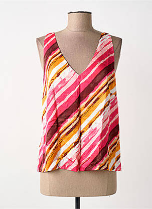 Top imprimeu fantezie fără mâneci roz SURKANA femme