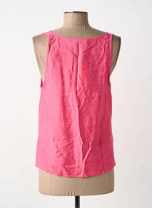 Maiou guler în v fără mâneci roz SURKANA femeie