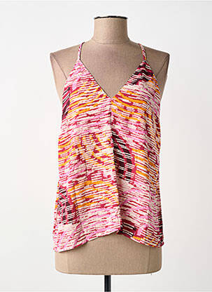 Top imprimeu fantezie fără mâneci roz SURKANA femme