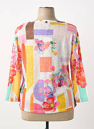 Tricou mâneci 3/4 mâneci 3/4 alb MALOKA femeie
