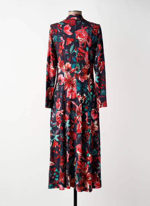 Rochie lungă mâneci lungi mâneci lungi roșu MALOKA femme