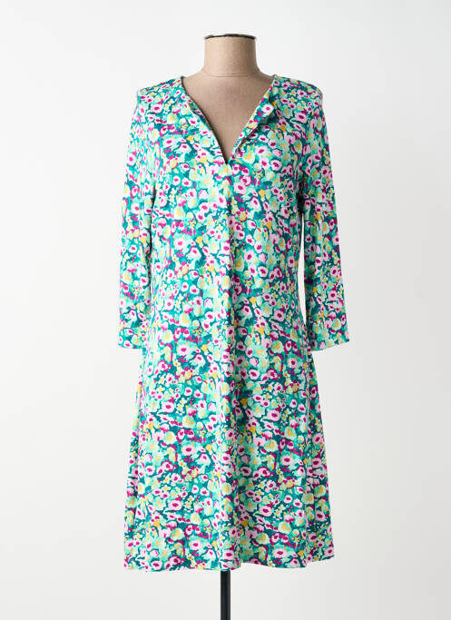 Rochie midi imprimeu fantezie mâneci lungi verde SURKANA femme