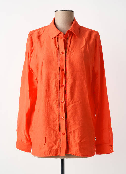 Cămașă croială fluidă mâneci lungi portocaliu SURKANA femme