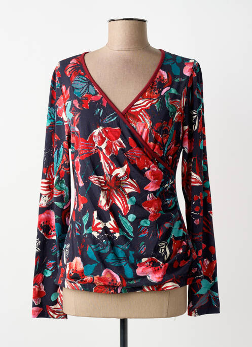 Tricou imprimeu fantezie mâneci lungi roșu MALOKA femme