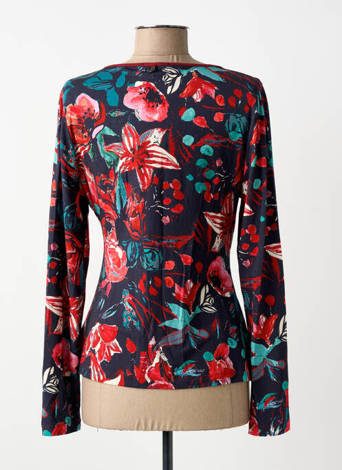 Tricou imprimeu fantezie mâneci lungi roșu MALOKA femme